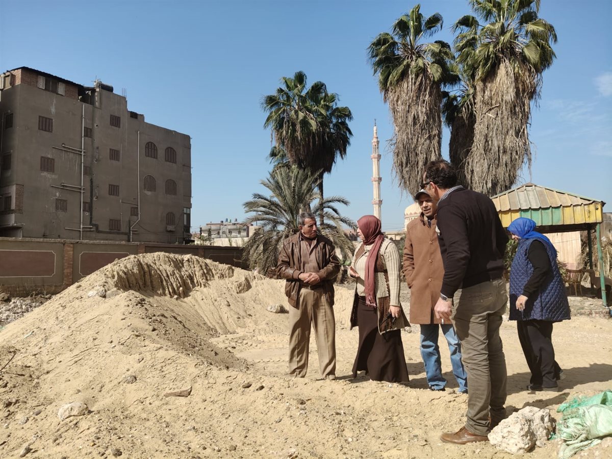 جولة تفقدية لمتابعة الأعمال الانشائية بأحد المشاريع