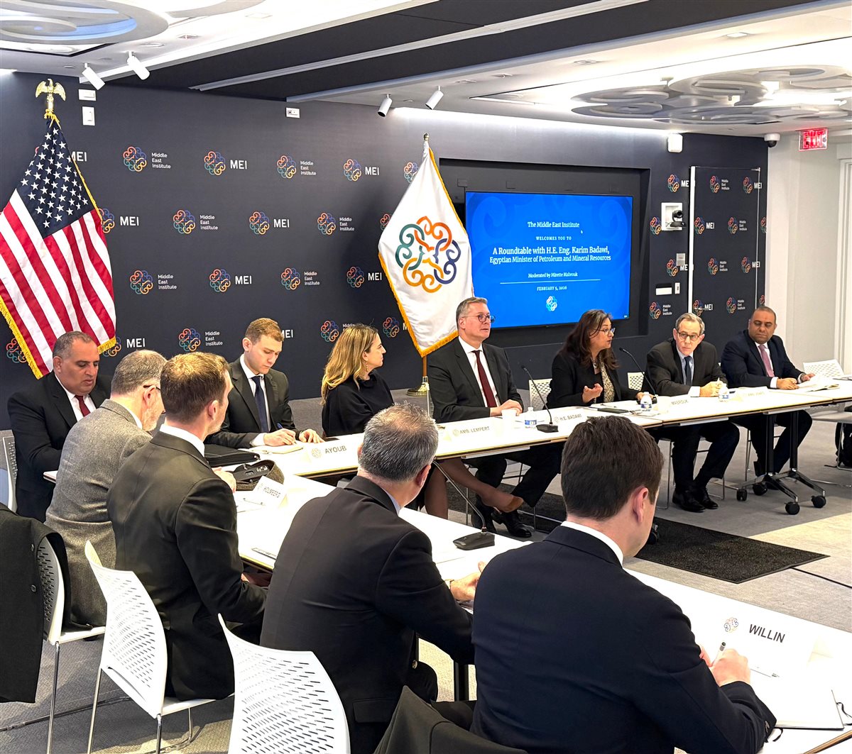 معهد الشرق الأوسط بواشنطن يستضيف وزير البترول والثروة المعدنية في لقاء موسع&nbsp;