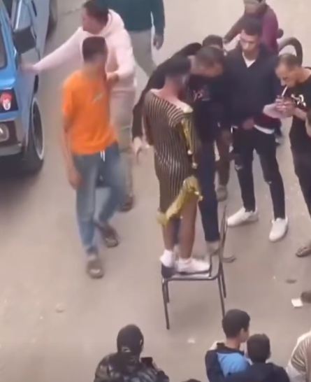 إجبار شاب على ارتداء بدلة رقص في القليوبية