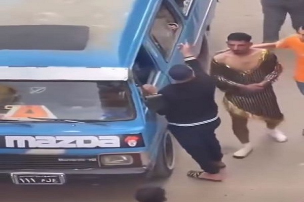 إجبار شاب على ارتداء بدلة رقص في القليوبية