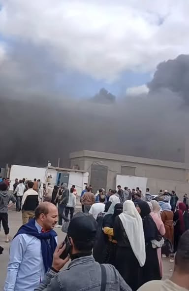 حريق مصنع ملابس بأكتوبر