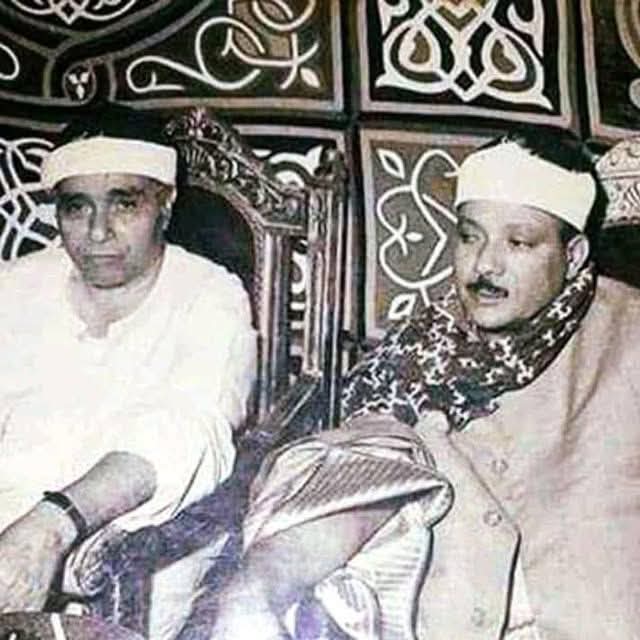 الشيخ عبدالباسط والشيخ مصطفي إسماعيل&nbsp;