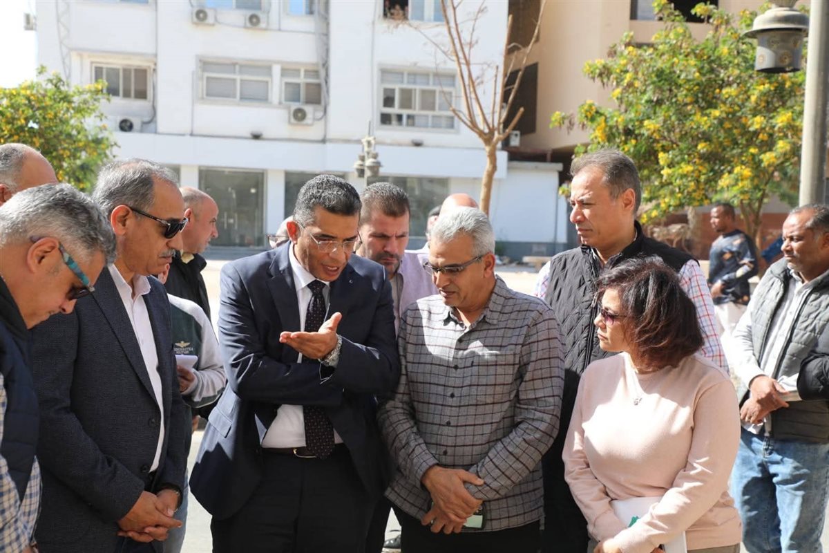 تفقد كسر خط المياه