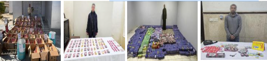 خلال حملات مكبرة.. الداخلية تضبط 3 مليون قطعة ألعاب نارية&nbsp;