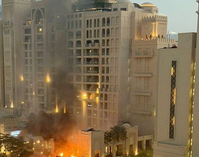 الفندق المستهدف من الهجوم الإيراني