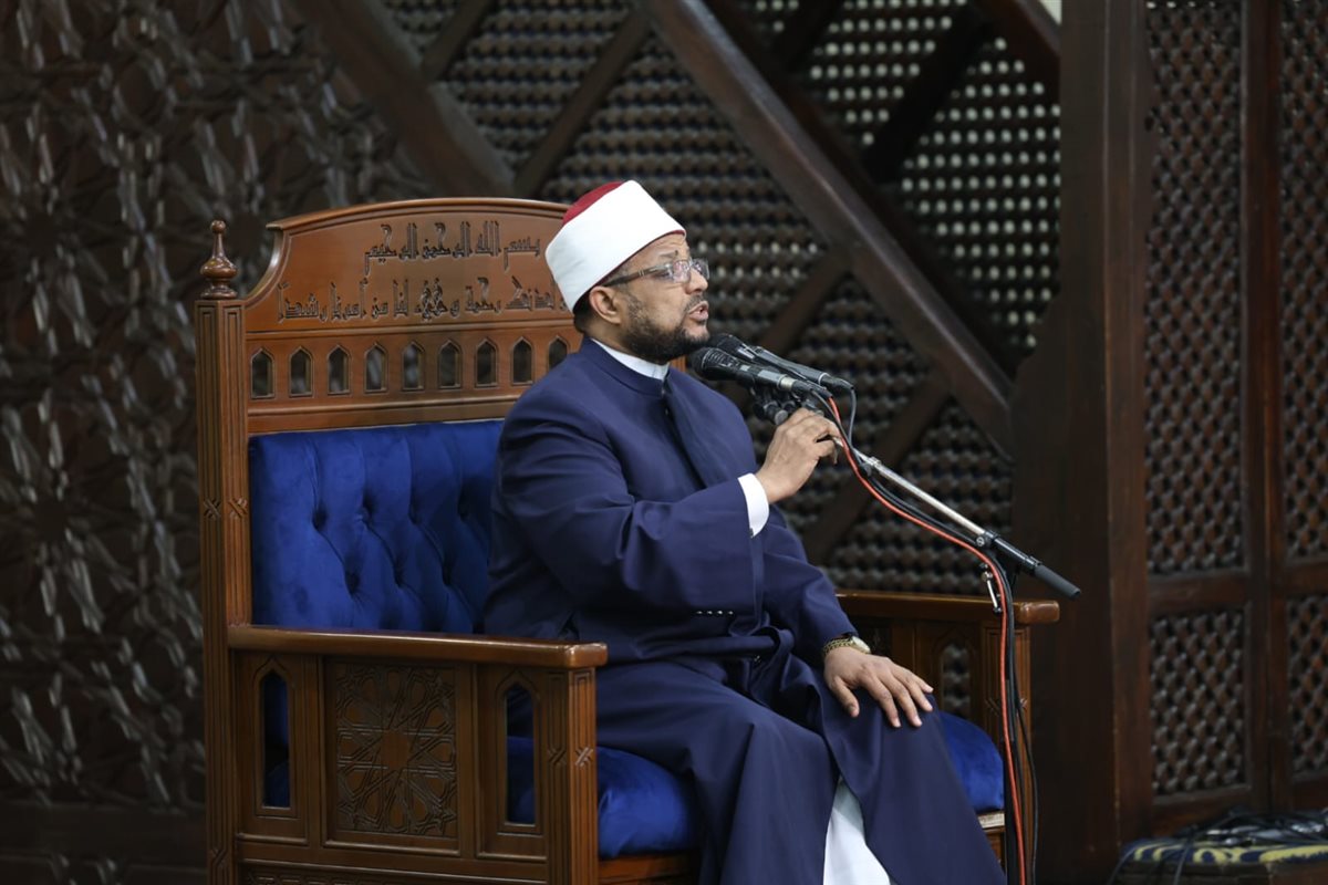 مفتي الجمهورية يشهد احتفال الجامع الأزهر بذكرى انتصارات العاشر من رمضان