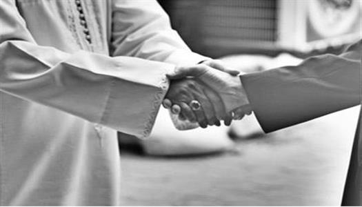 مصافحة بعد الصلاة