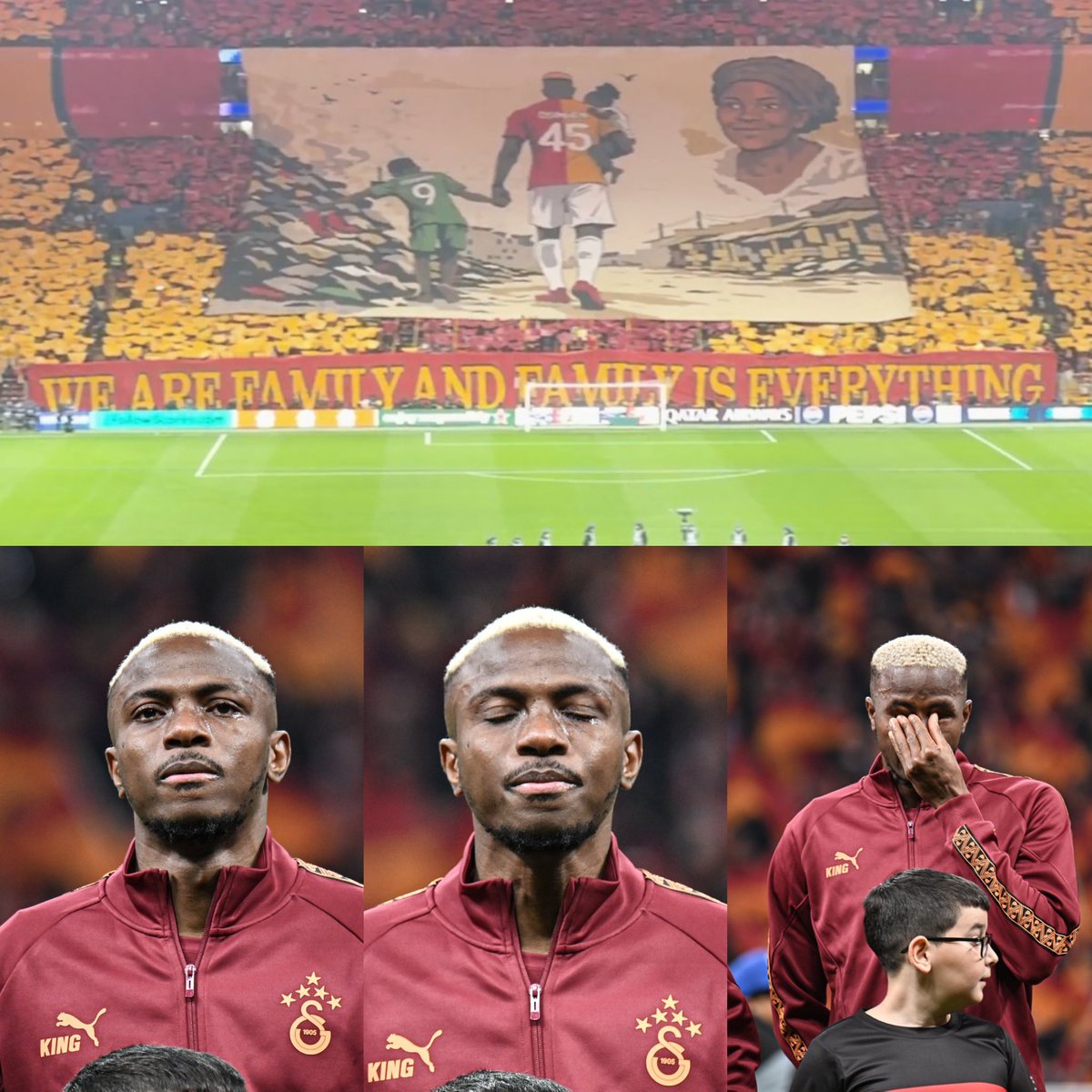 لحظة بكاء فيكتور أوسيمين