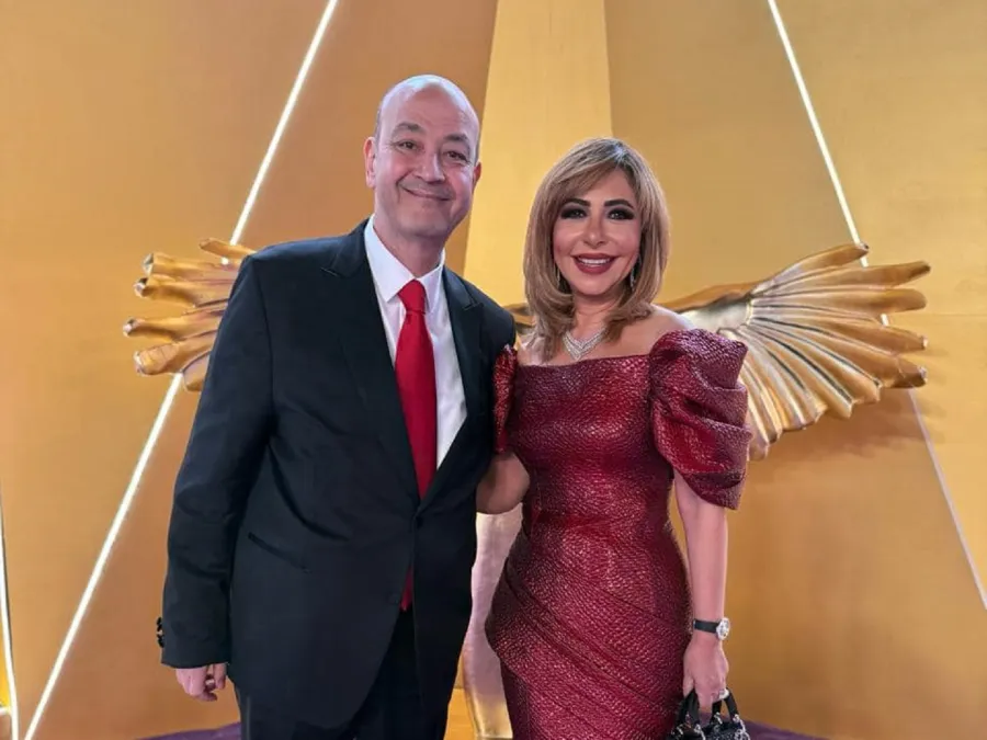 &nbsp;لميس الحديدي وعمرو أديب