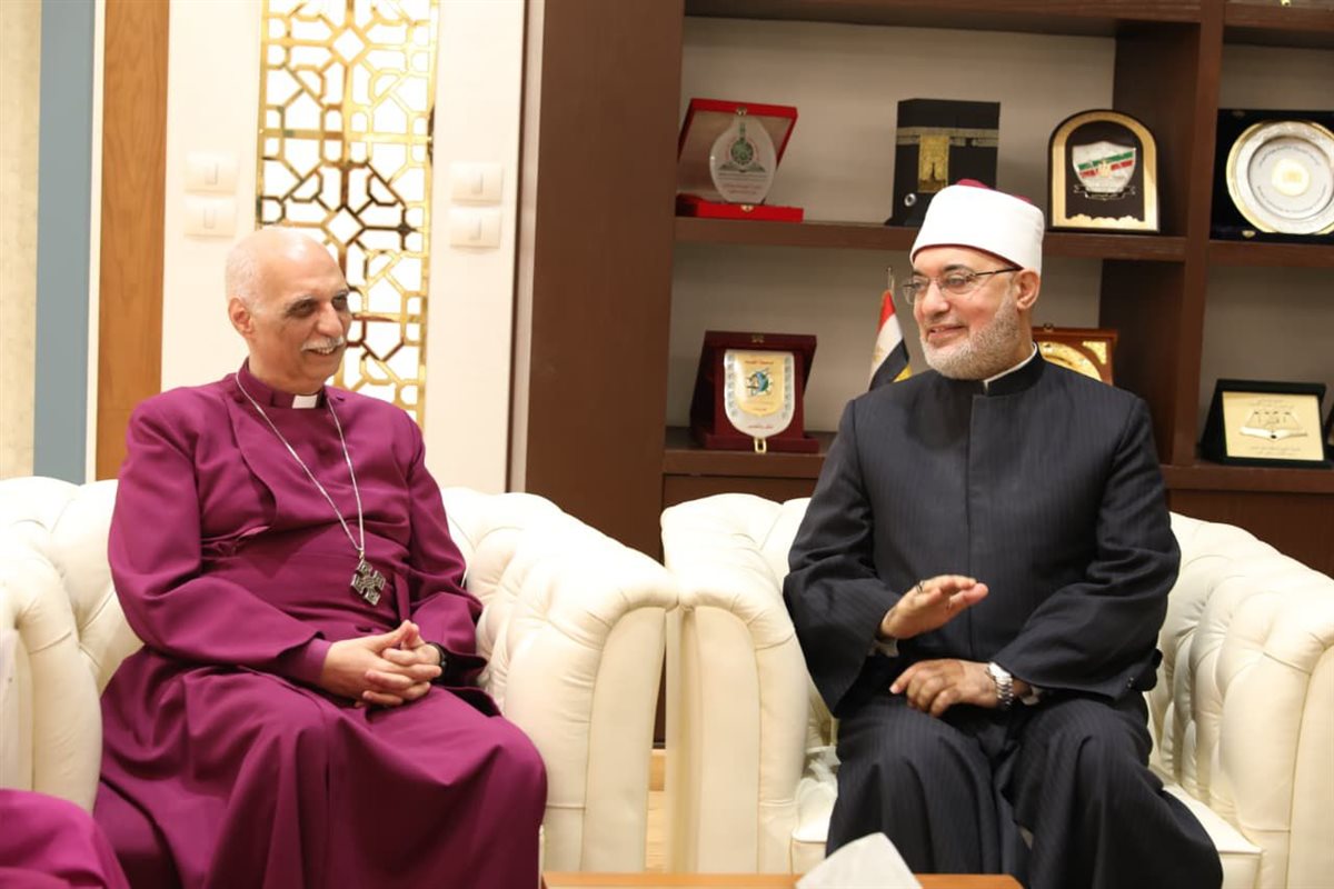 مفتي الجمهورية يستقبل وفد الكنيسة الأسقفية لتقديم التهنئة بعيد الفطر