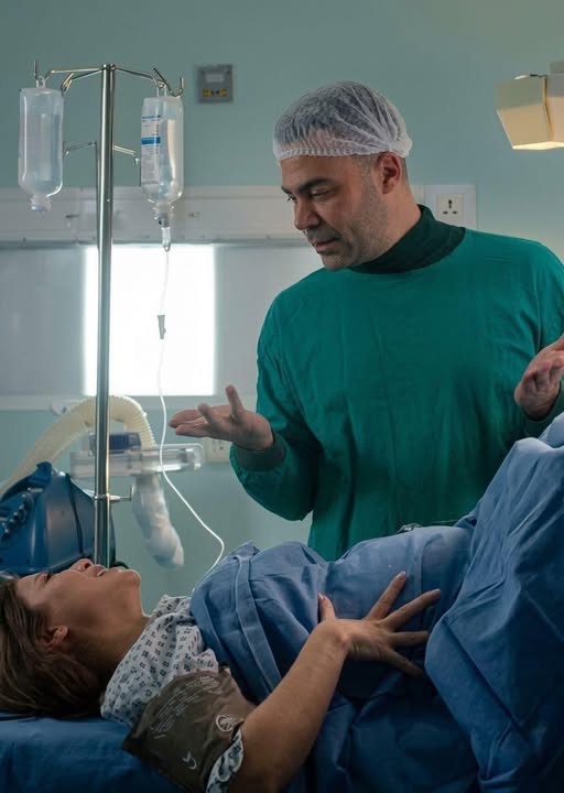 <strong>&nbsp;مشهد الولادة في مسلسل الكينج&nbsp;</strong>