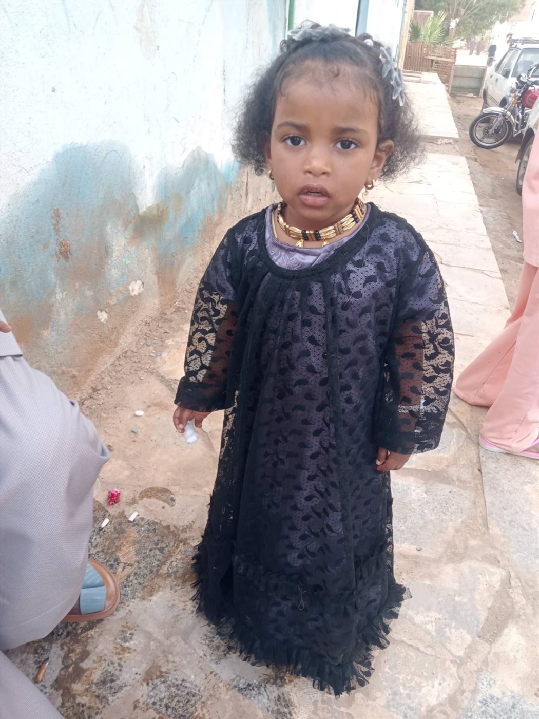 فتاة صغيرة بالذي النوبي