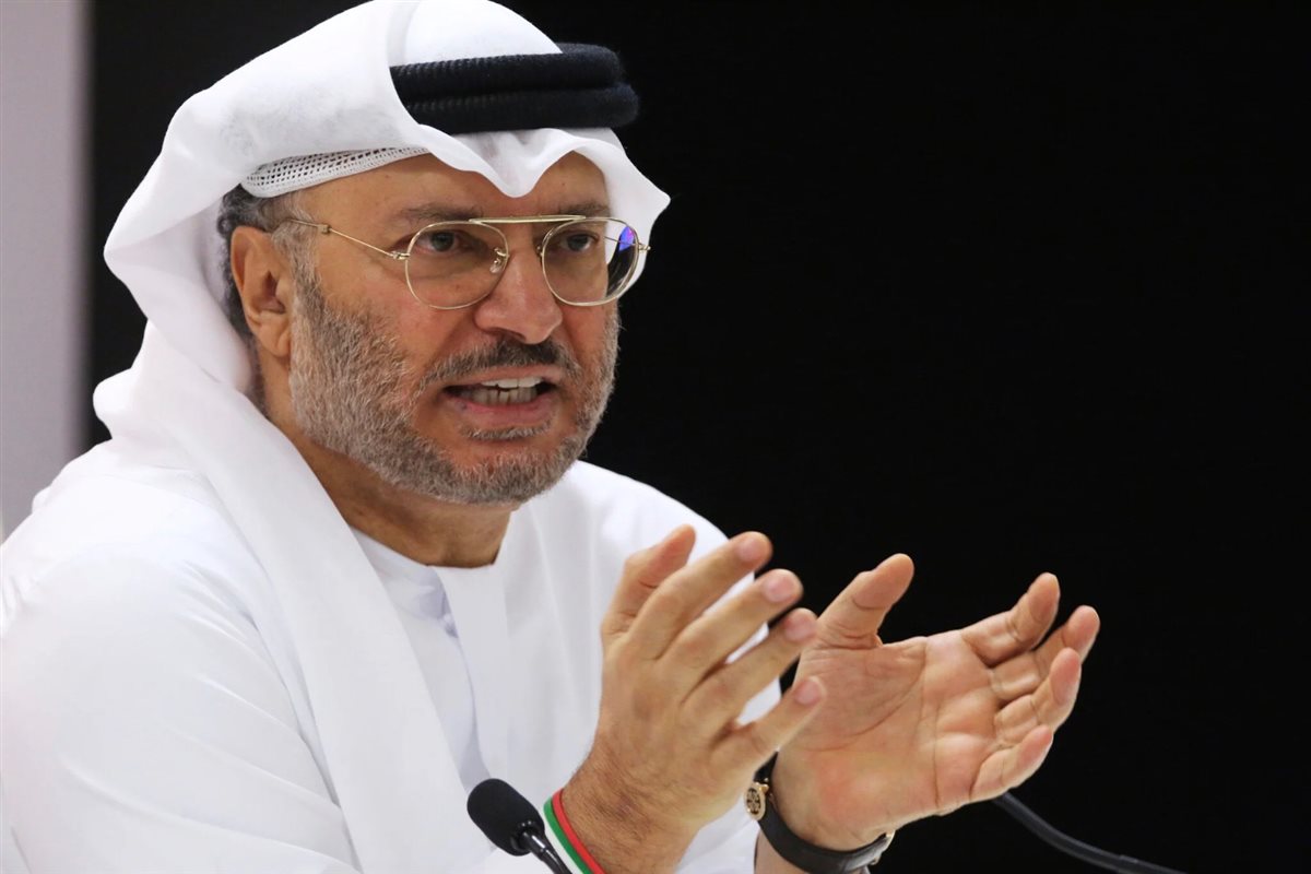 أنور قرقاش المستشار الدبلوماسي لرئيس دولة الإمارات العربية المتحدة