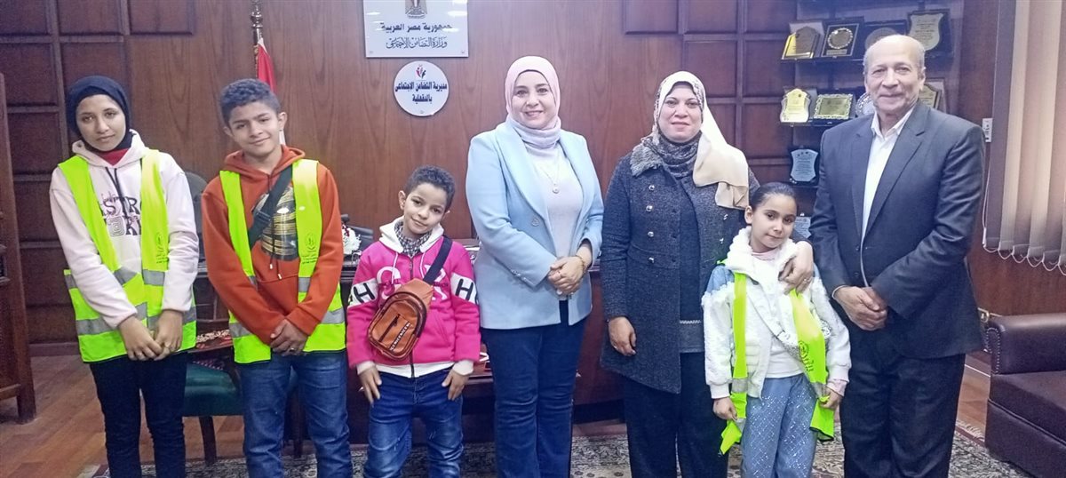 وكيل وزارة التضامن الاجتماي خلال استقبال وفد المؤسسة الخيرية