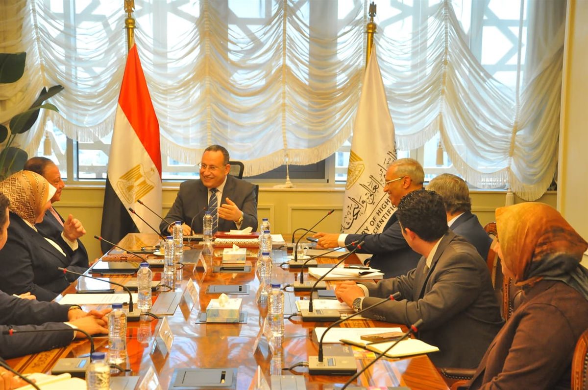 لقاء وزير التعليم العالي مع رئيس جهاز الملكية الفكرية&nbsp;