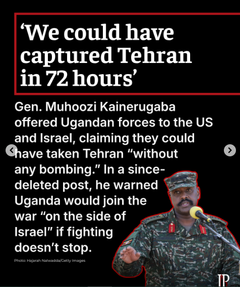 وزير الدفاع الأوغندى يؤكد مقدرة دخول إسرائيل وأمريكا لطهران دون قذف فى 72 ساعة