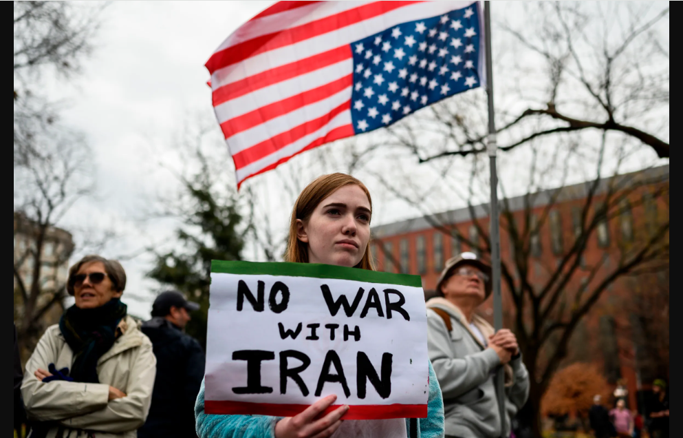مظاهرات للتنديد بالحرب ضد إيران