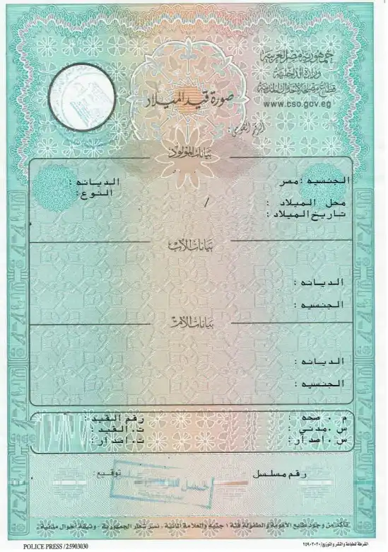 شهادة ميلاد