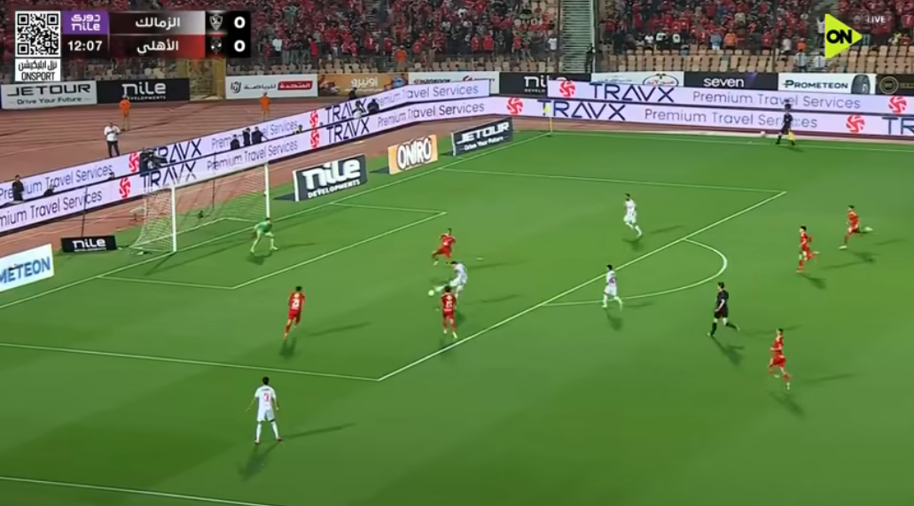هجمة الزمالك الخطيرة أمام الأهلي