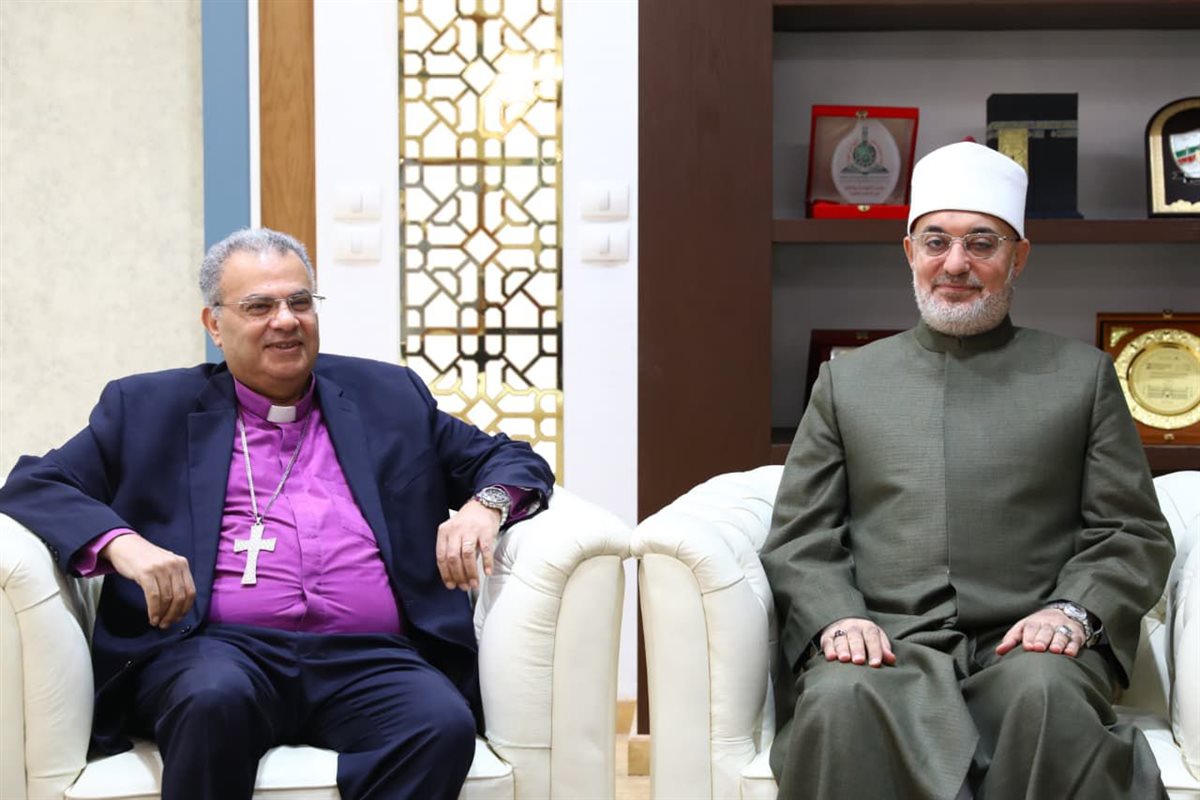 مفتي الجمهورية يستقبل رئيس الطائفة الإنجيلية والوفد المرافق له