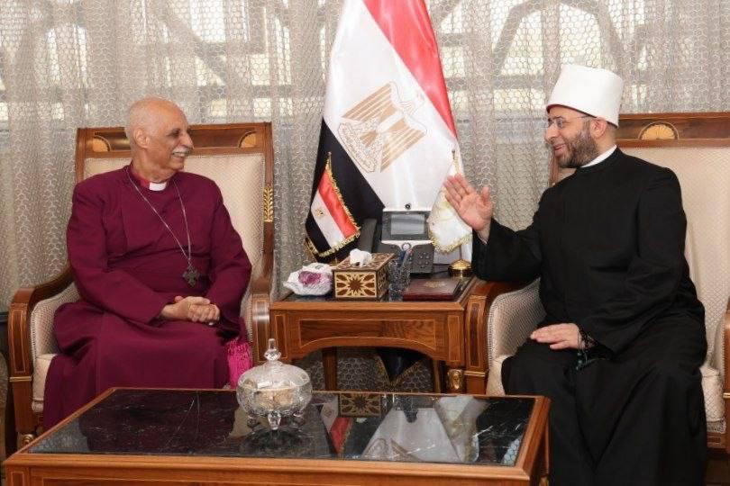 وزير الأوقاف يستقبل وفد الكنيسة الأسقفية الأنجليكانية بمصر للتهنئة بعيد الأضحى