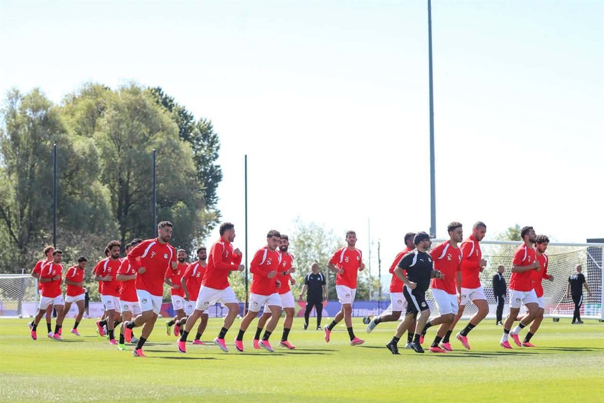 صور تدريبات منتخب مصر اليوم الأحد