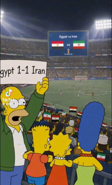 <strong>توقع سيمبسون نتيجة مصر وإيران</strong>
