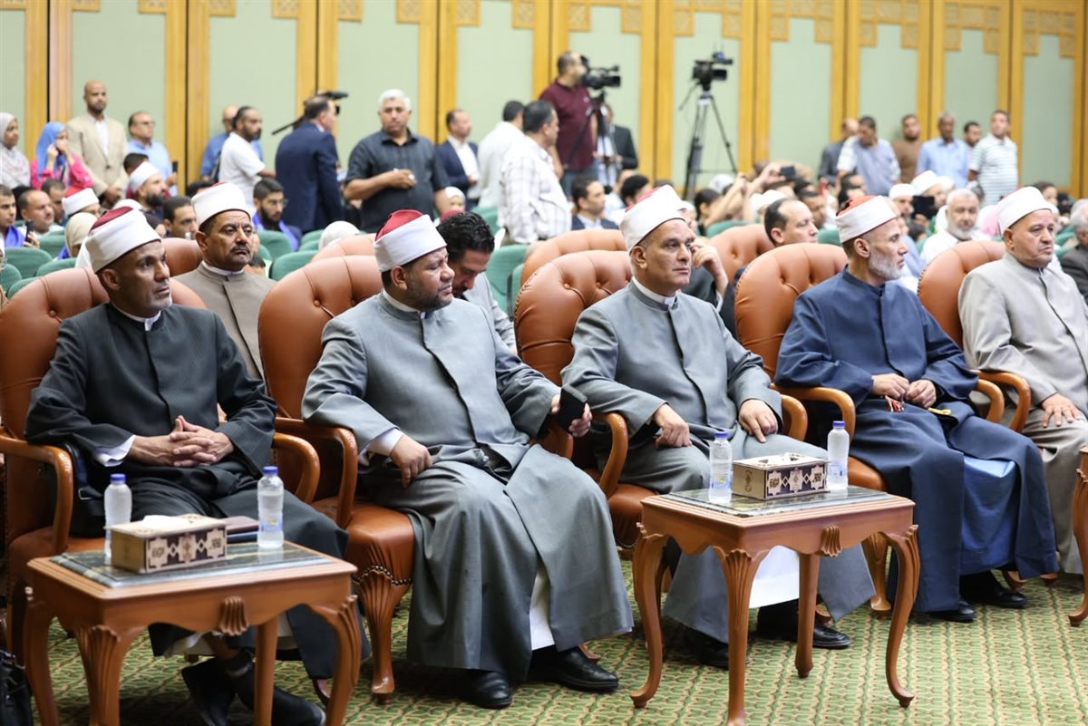 جانب من انطلاق احتفالية الأزهر لتكريم الفائزين في مسابقة رواد اللغة العربية الموسم الثاني “سيبويه”