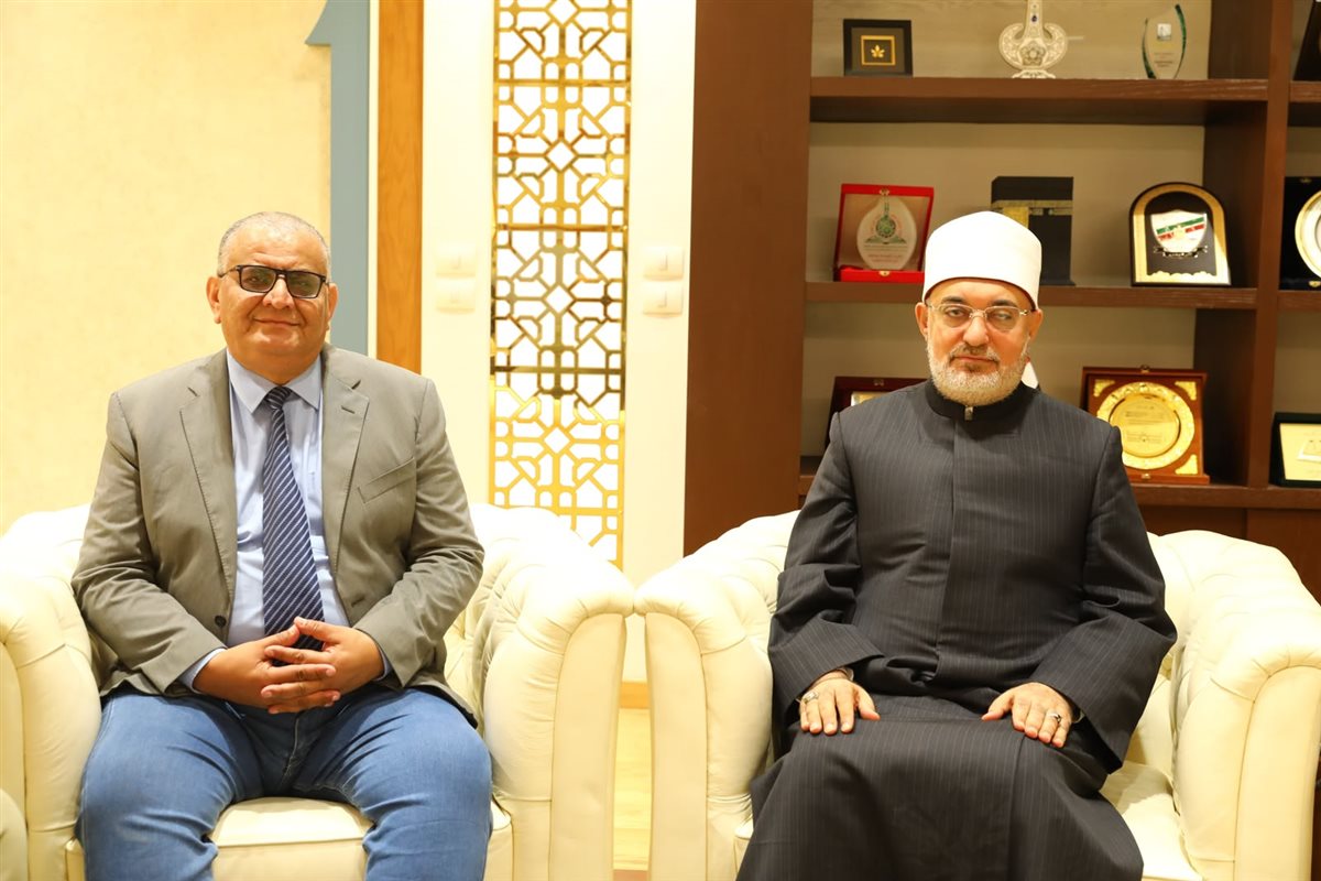 مفتي الجمهورية يستقبل نائب رئيس أكاديمية البحث العلمي