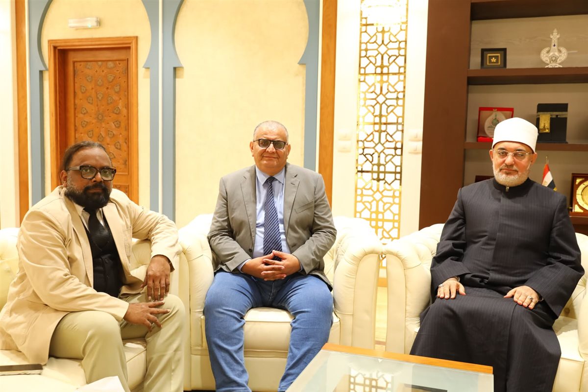 مفتي الجمهورية يستقبل نائب رئيس أكاديمية البحث العلمي
