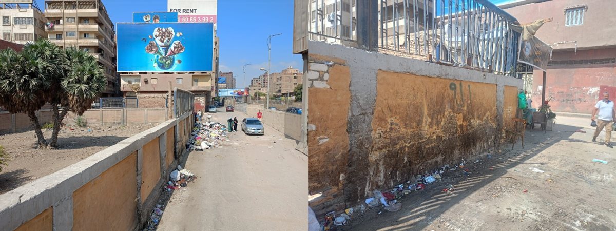 سور الصرف الصحي أرض اللواء حي العجوزة