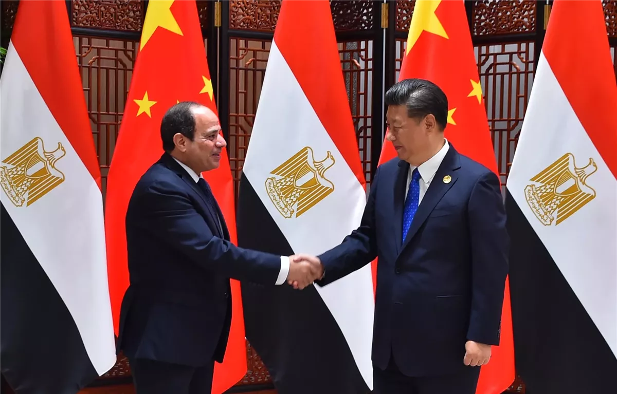 الرئيس عبدالفتاح السيسي والرئيس الصيني شي جين بينغ