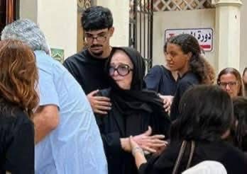 جنازة ابنة نجلاء فتحي
