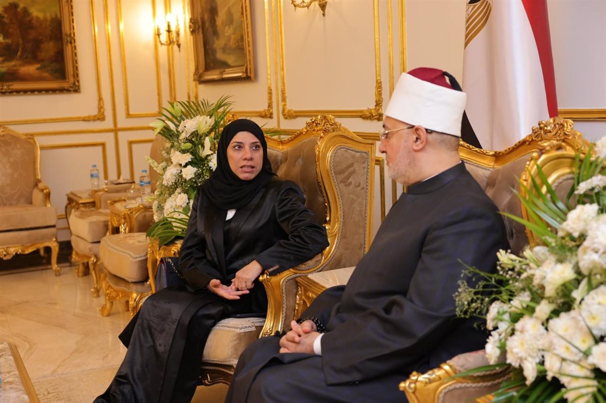 مفتي الجمهورية يلتقي المديرة التنفيذية لمعهد الدوحة الدولي للأسرة