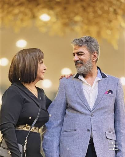فاطمة الكاشف وزجها الفنان جمال عبد الناصر
