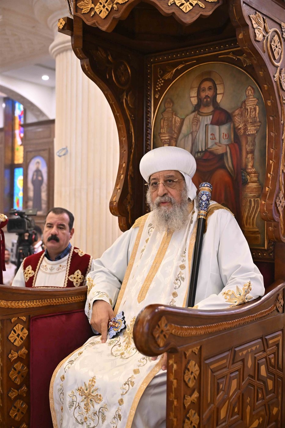 البابا تواضروس في قداس الأحد بإيبارشية ببا