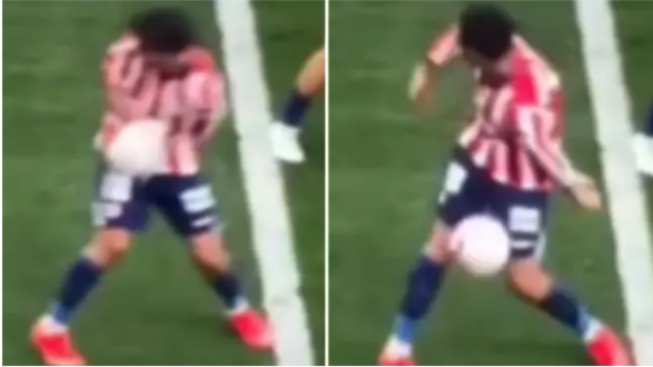 لمسة يد على لاعب أتلتيكو داخل منطقة الجزاء