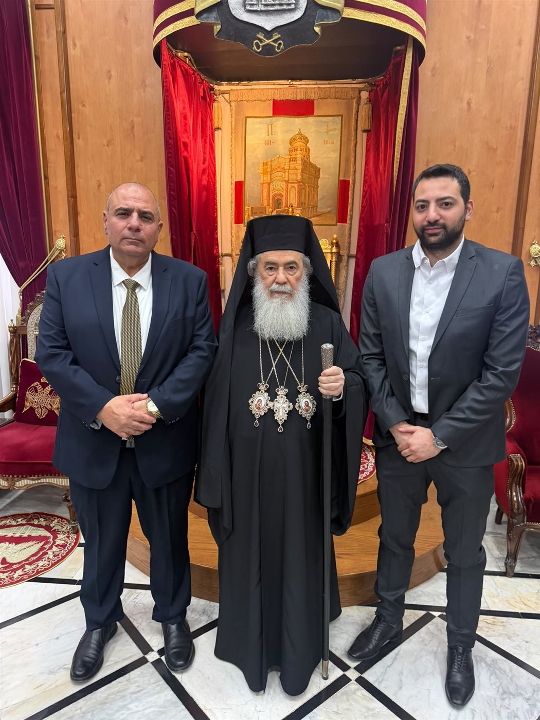 <strong>أديب جودة الحسيني أمين مفتاح كنيسة القيامة وحامل ختم القبر المقدس</strong>