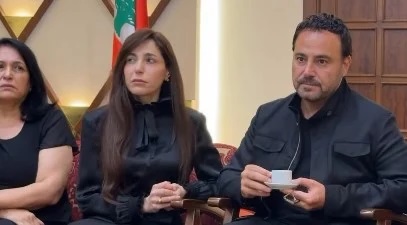 جانب من عزاء والد عبير نعمة