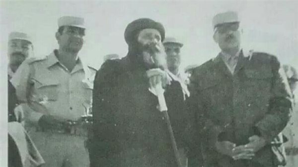 البابا شنودة في جبهة حرب أكتوبر