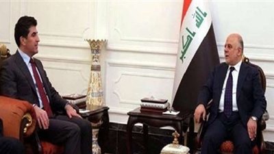 العبادي وبرزاني يبحثان الأوضاع السياسية والعامة في العراق