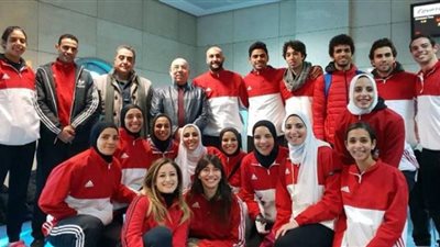 بعثة منتخب الكاراتيه تغادر إلى فرنسا للمشاركة في بطولة البريميرليج