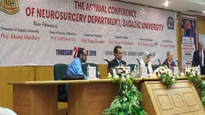 افتتاح أعمال المؤتمر السنوي لقسم جراحة المخ والأعصاب بطب الزقازيق