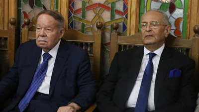 وزير الأوقاف وفتحي سرور يصلان عزاء شقيق المستشار بهاء أبوشقة رئيس حزب الوفد
