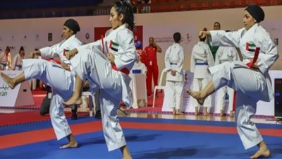 10 دول عربية تتنافس على بساط الكاراتيه في 