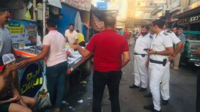 حملة مكبرة لرفع إشغالات سوق السمك برأس البر