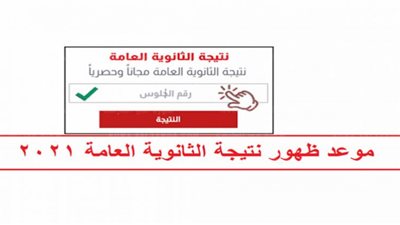 رابط نتيجة الثانوية العامة 2021 بالنسبة المئوية عبر الوفد