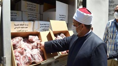 الأوقاف: توزيع 18 طن لحوم أضاحي بـ 5 محافظات