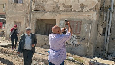 لجنة هندسيه متخصصة لمعاينة عدد من العمارات السكنية بمدينة العريش و بئر العبد