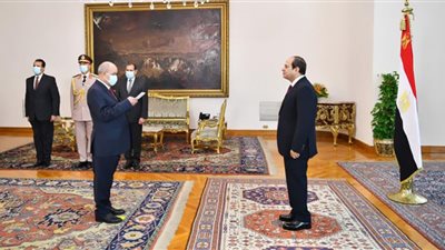 السيسي يشهد أداء حلف اليمين للمستشار عزت أبو زيد رئيسًا لهيئة النيابة الإدارية